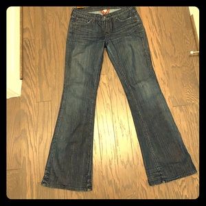 Lucky brand jeans size 8 dark with flare